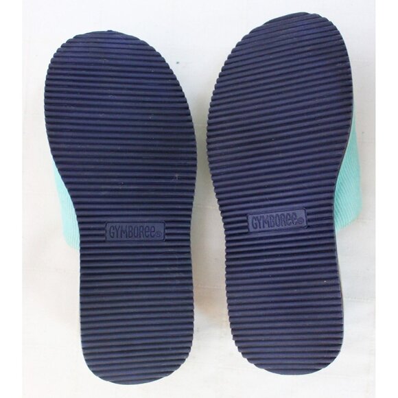 Gymboree Apple For The Teacher Blue Corduroy Slip On Clogs  sz 12 Wedge Flowers - Picture 9 of 9